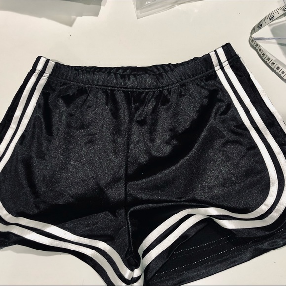 Shorts | Black Satin Booty Shorts 